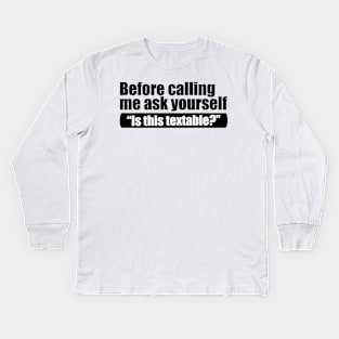 Subtle Sarcasm Kids Long Sleeve T-Shirt